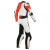 Dainese IMATRA 1PC dámská závodní letní kombinéza bílá/fluo-červená vel.40